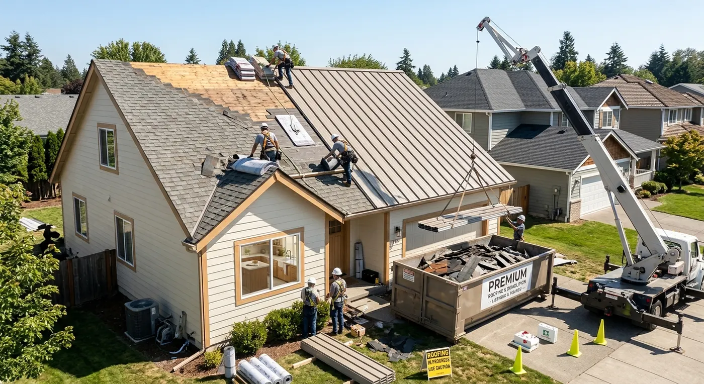 Roof Replacement project example